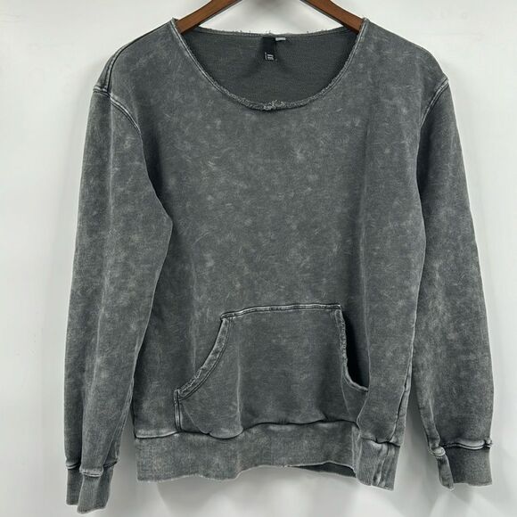 Kut from the Kloth Tops - Kut From the Kloth Acid Washed Distressed Sweatshirt XS